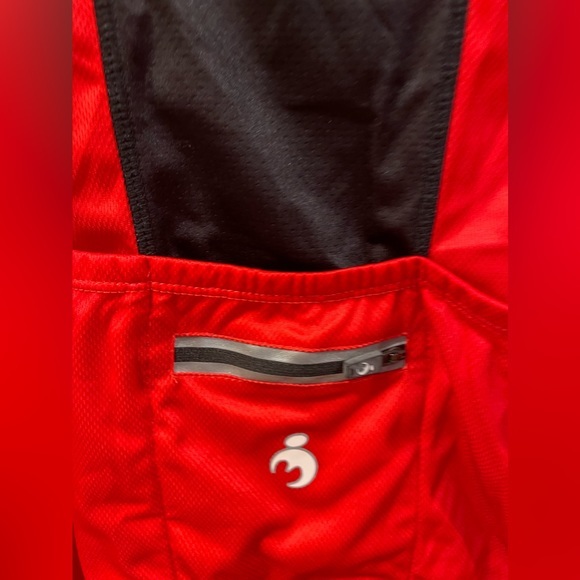 MUTEKI Men's Wings Biking Cyclist Short Sleeve Full Zip Red/Black Jersey Sz XL - Picture 6 of 6